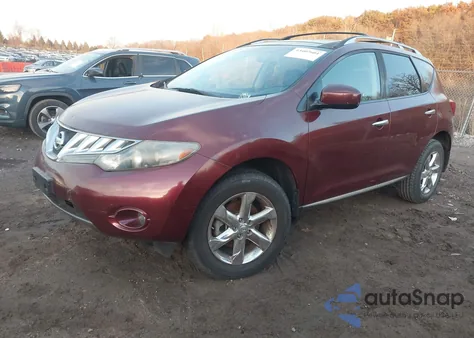 2009 Nissan Murano Sl z USA, uszkodzony, nr VIN JN8AZ18U99W102886